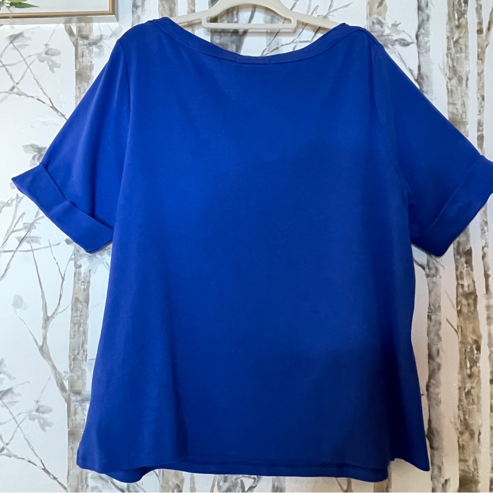 🚨Karen Scott Womens Boatneck Casual Pullover Top Shirt Plus - Picture 2 of 6